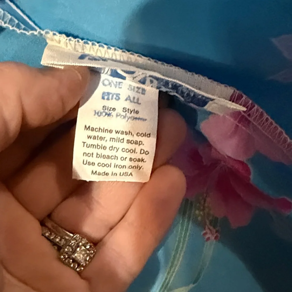 Floral Blue Kimono Wrap - Picture 6 of 6